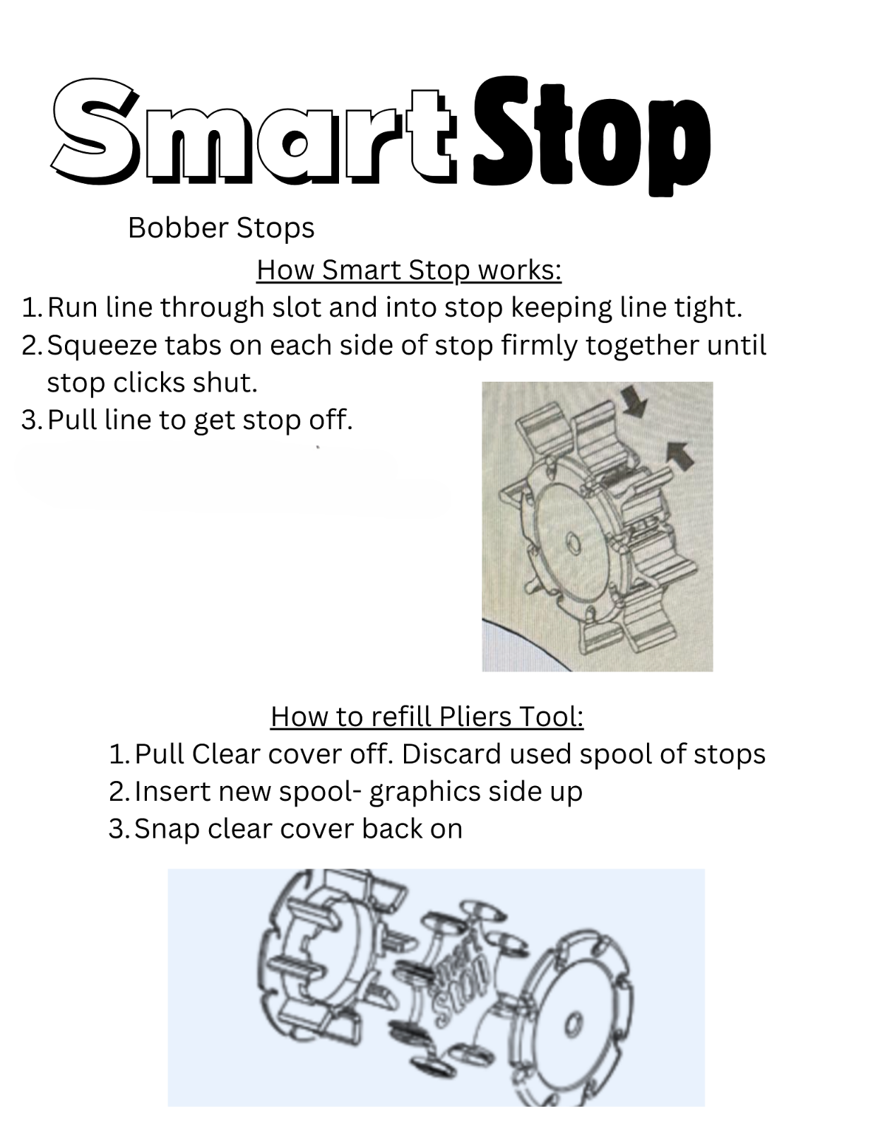 Smart Slip Lock Bobber & Smart Stop Micro Bobber Stop Combo Pack (S,M,L or Mini)