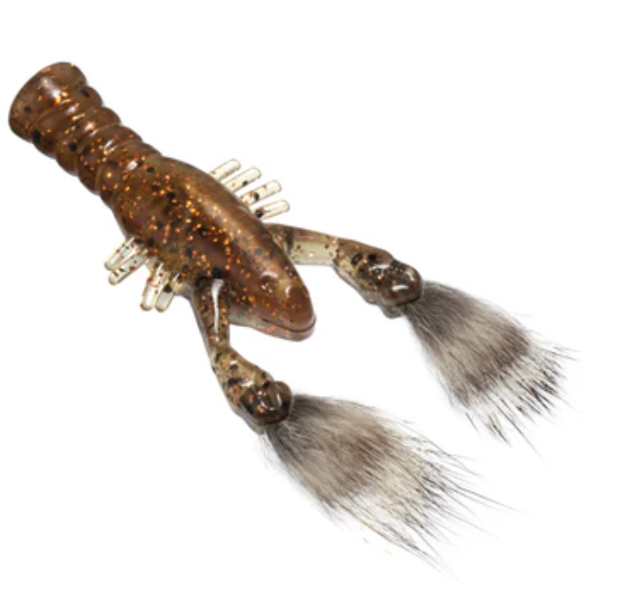 Rabid Baits Rabid Craw Soft Plastic Fur Claw Craw Bait 4 Pack 3.5" Bass Lure