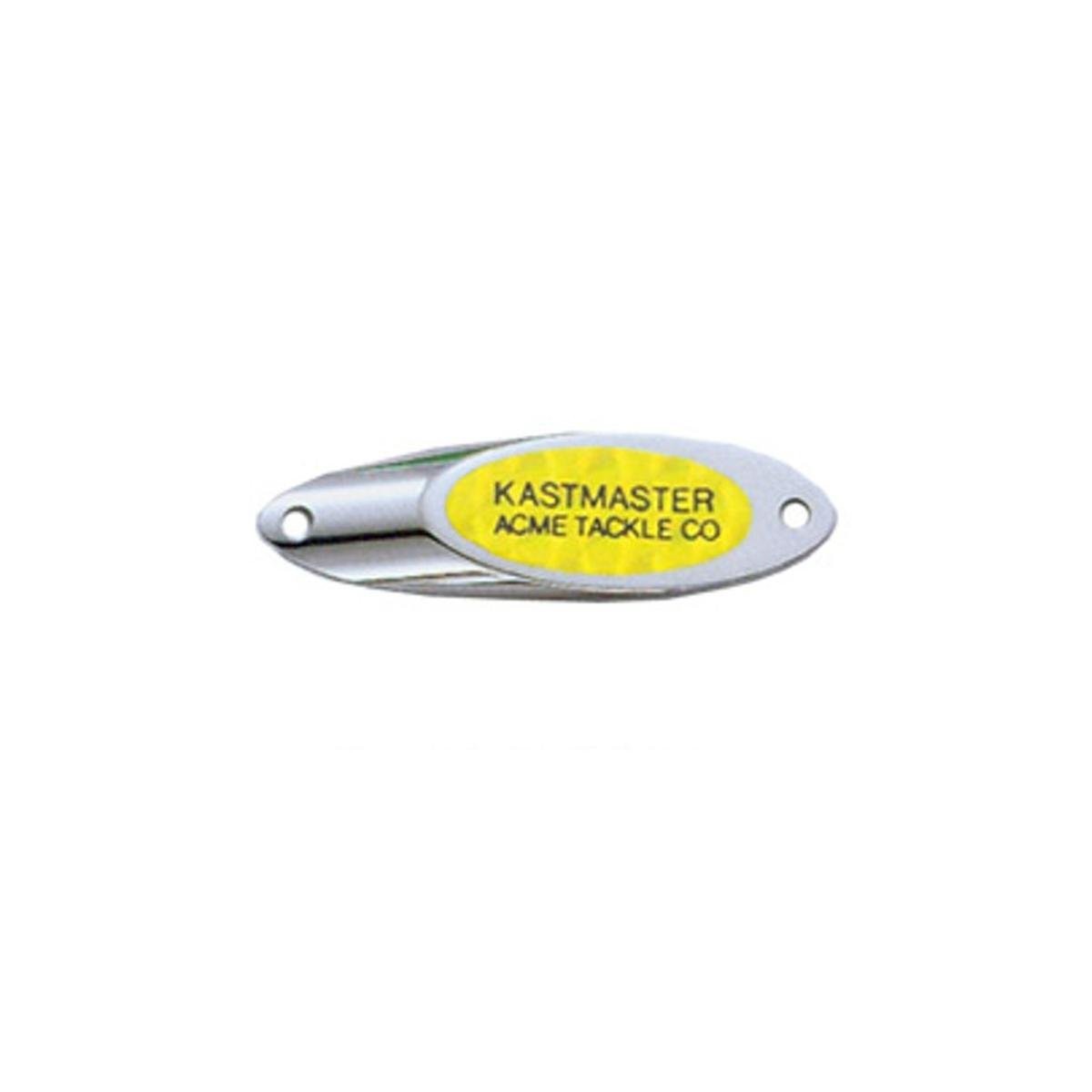 Acme Kastmaster Lure with Flash Tape, Chrome/Chartreuse, 3/4-Ounce