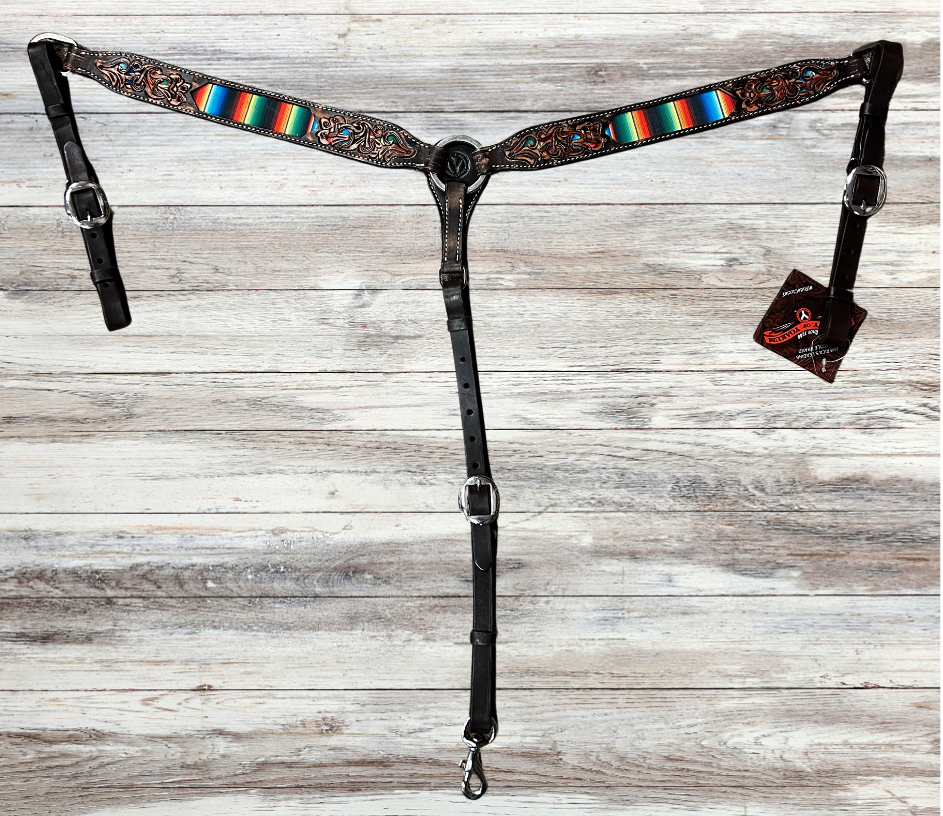Circle Y Serape Tack Set (1 Headstall & Breast Collar)