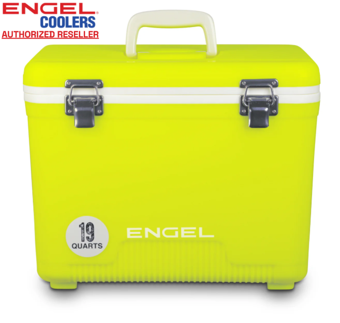 Engel 19qt Leak-Proof, Air Tight, Hard Sided Cooler / Lunchbox Hi-Vis Yellow