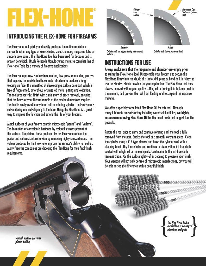 Brownells BRM Shotgun Barrel Polishing Flex Hone Bore
