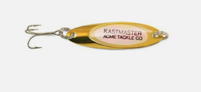Acme Kastmaster SW-225T/GGLR 1/12 Oz Gold/Glow Red