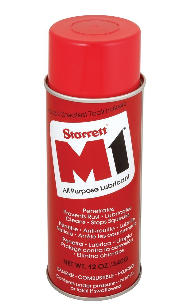 Starrett M1 Industrial Quality All-Purpose Lubricant - Micro-Thin, Airtight Coat