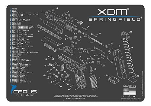 Cerus Gear Springfield XDM Schematic Char Promat Gray