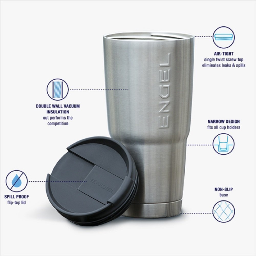 Engel Coolers 30-Oz Stainless Steel Double Wall Vacuum-Insulated Tumbler
