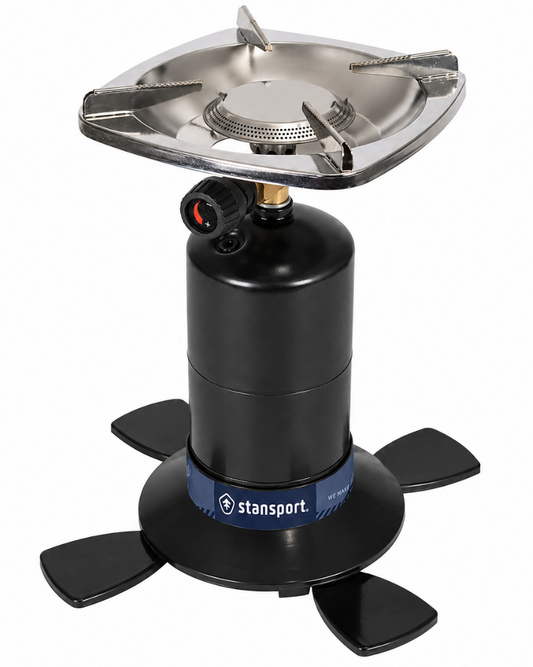 Stansport Single-Burner Propane Camping Stove - 10,000 BTU, Base Included