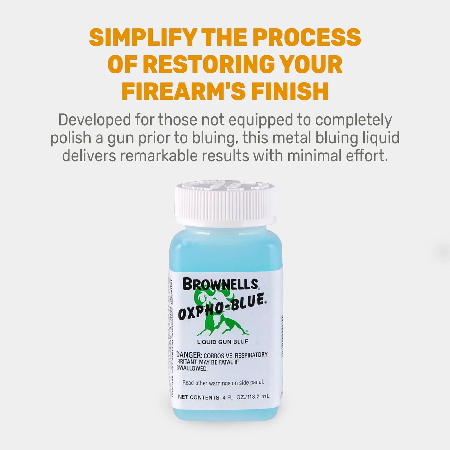 Brownells Oxpho-Blue Liquid Gun Blue, Cold Bluing Solution