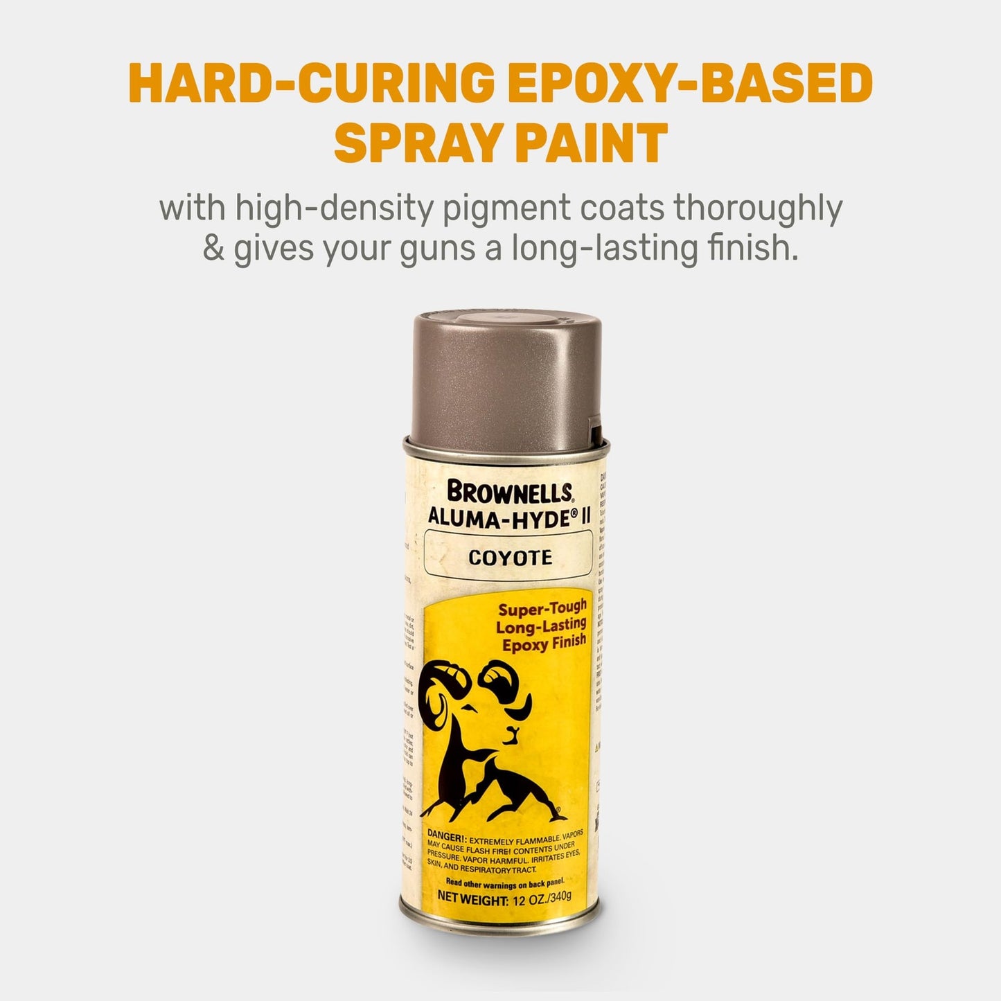 Brownells Aluma-Hyde II Epoxy Based Firearm Finish Spray Coating Coyote