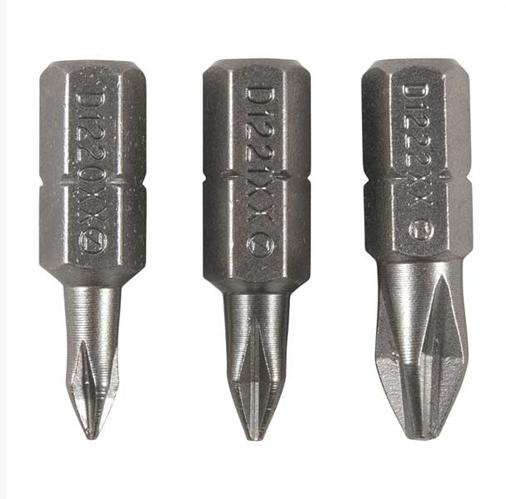Brownells MAGNA-TIP Phillips Bit Set #0 #1 #2 1" Long 1/4" Hex Shank Bits