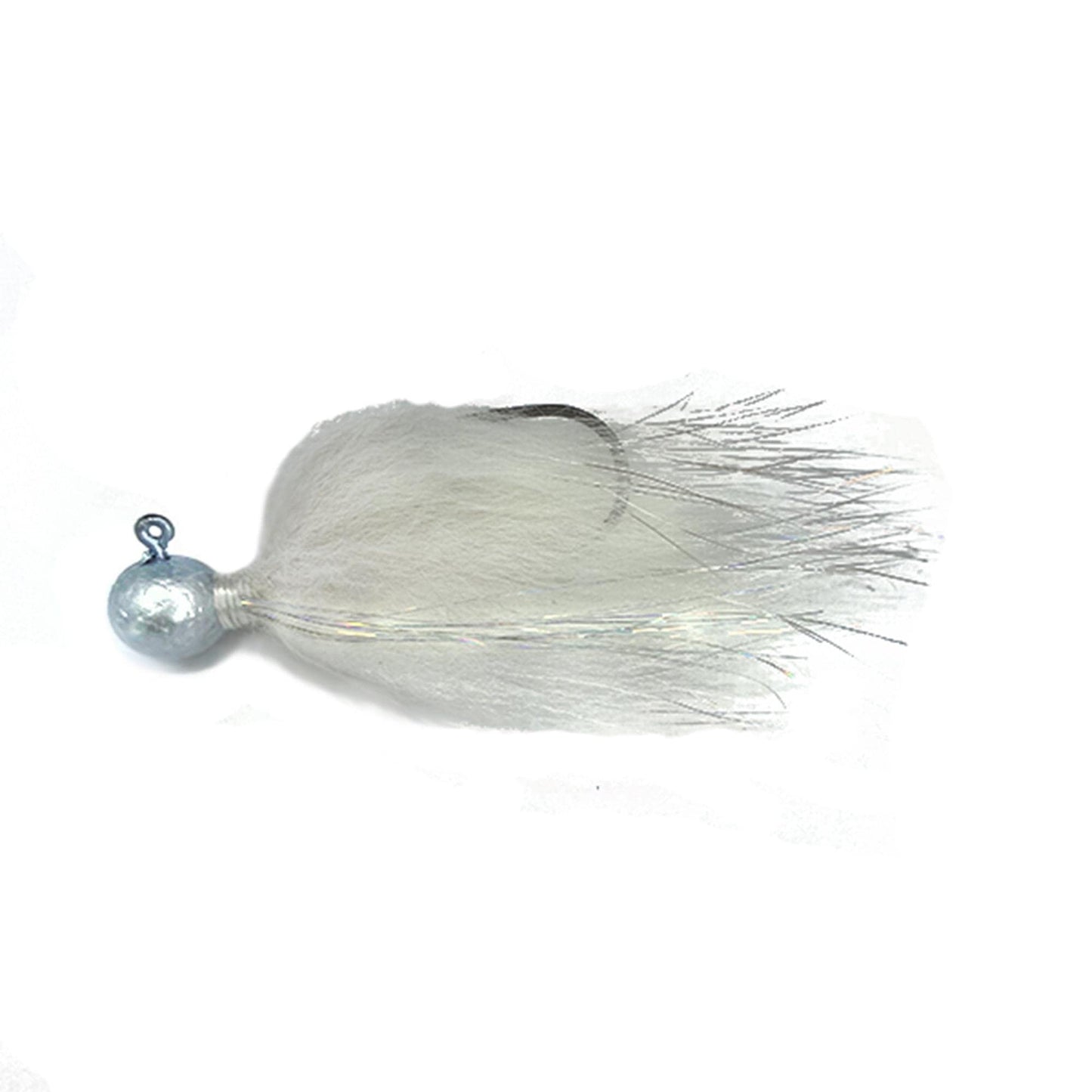 Rabid Baits Hair Jig Owner 1/0 Hook, 1/8oz, White, HJ8-905