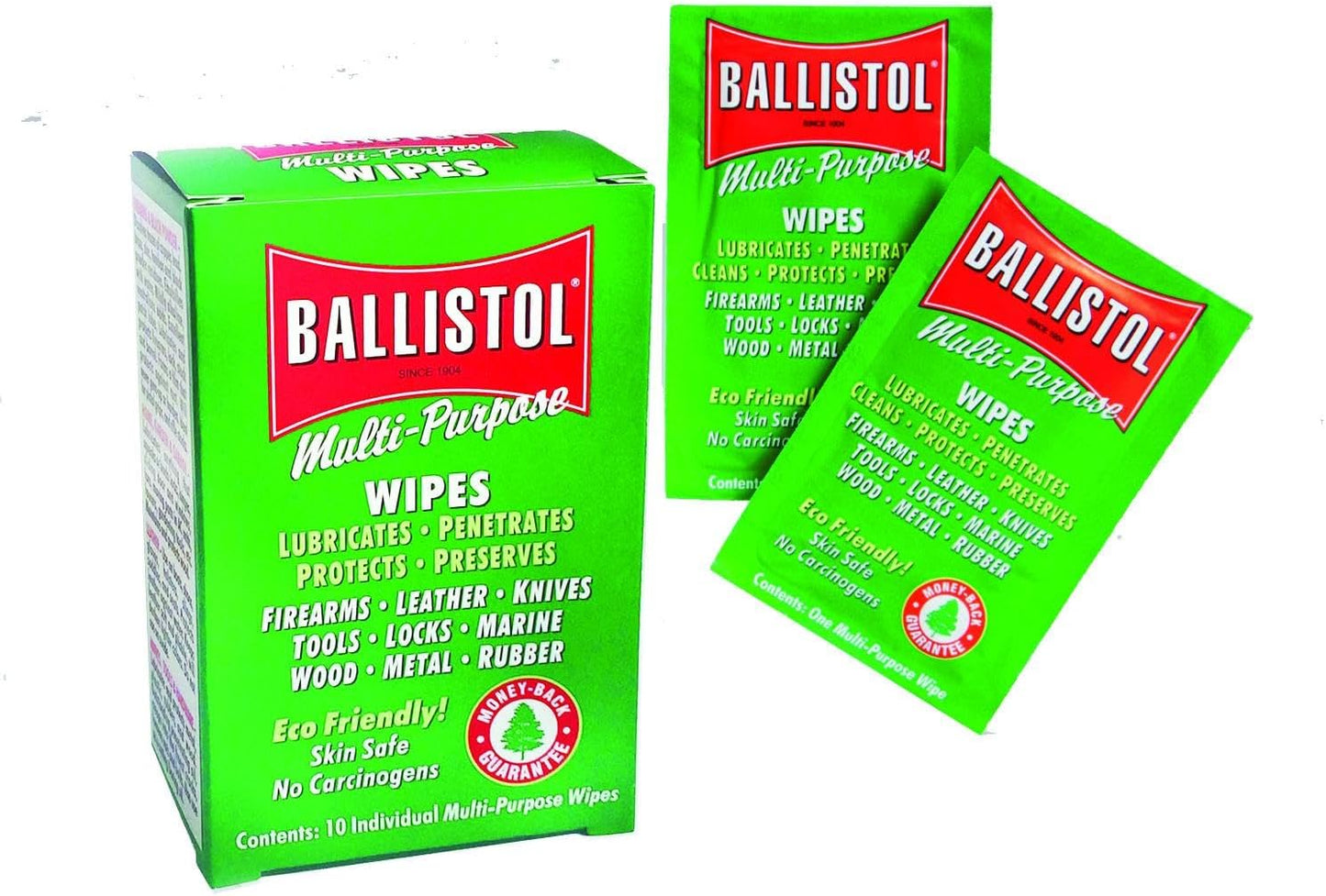 Ballistol Multi-Purpose Wipes 1 Box of 10