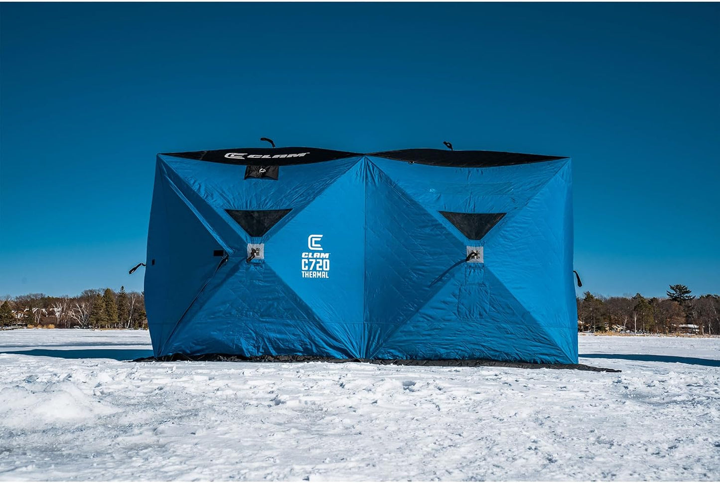 Clam C-720 Thermal Hub Ice Fishing Shelter 6x12 4-5 Person