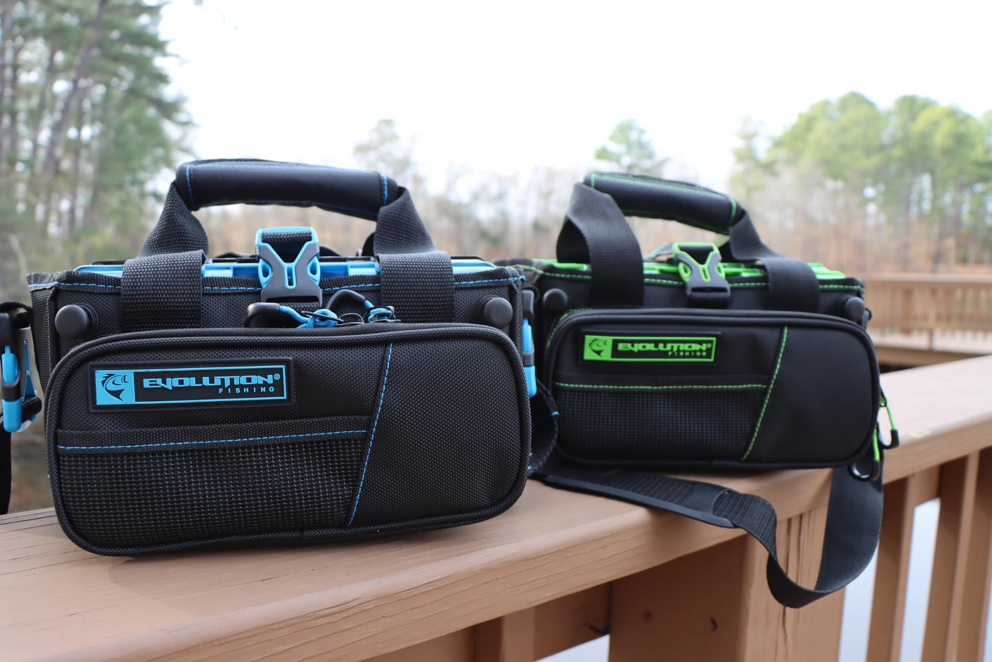 Evolution Outdoors H35014-EV: 3500 Drift Tackle Bag - Green - Includes 4 Trays