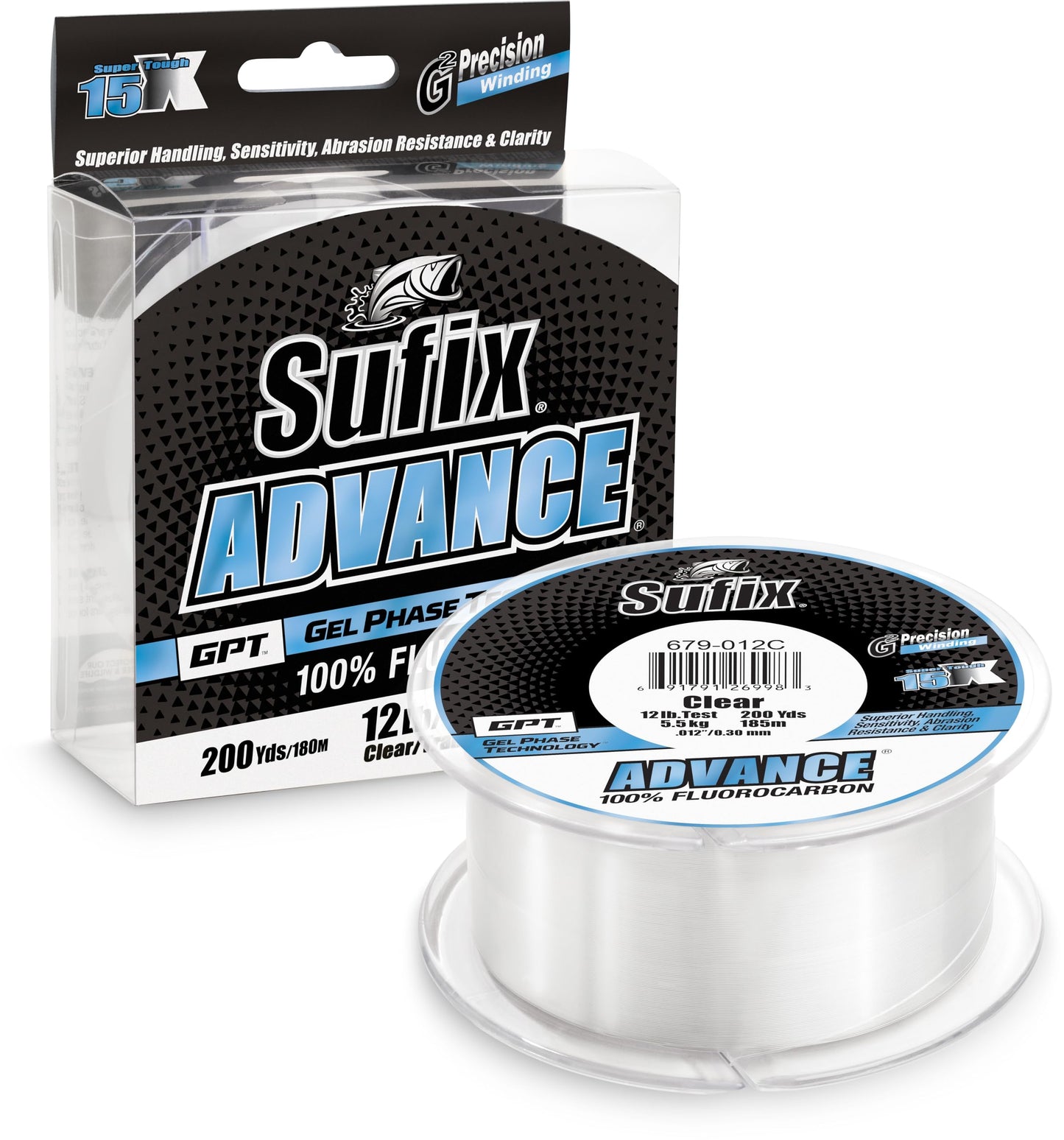 Sufix Advance Fluorocarbon 30 lb Clear (200yd)