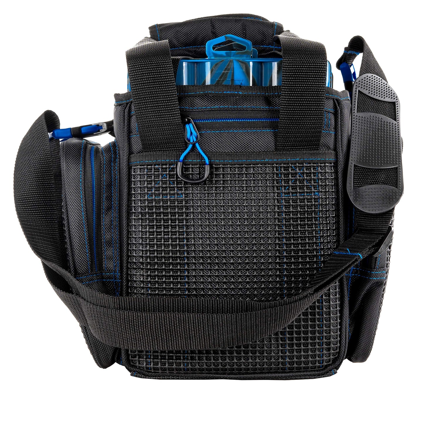 Evolution Outdoor Drift Series Topless Vertical Tackle Bag – Outdoor Rucksack w/ 5 Fishing Tackle Trays, Padded Handle and Shoulder Strap, Plier Holster, Tackle Carrying Case