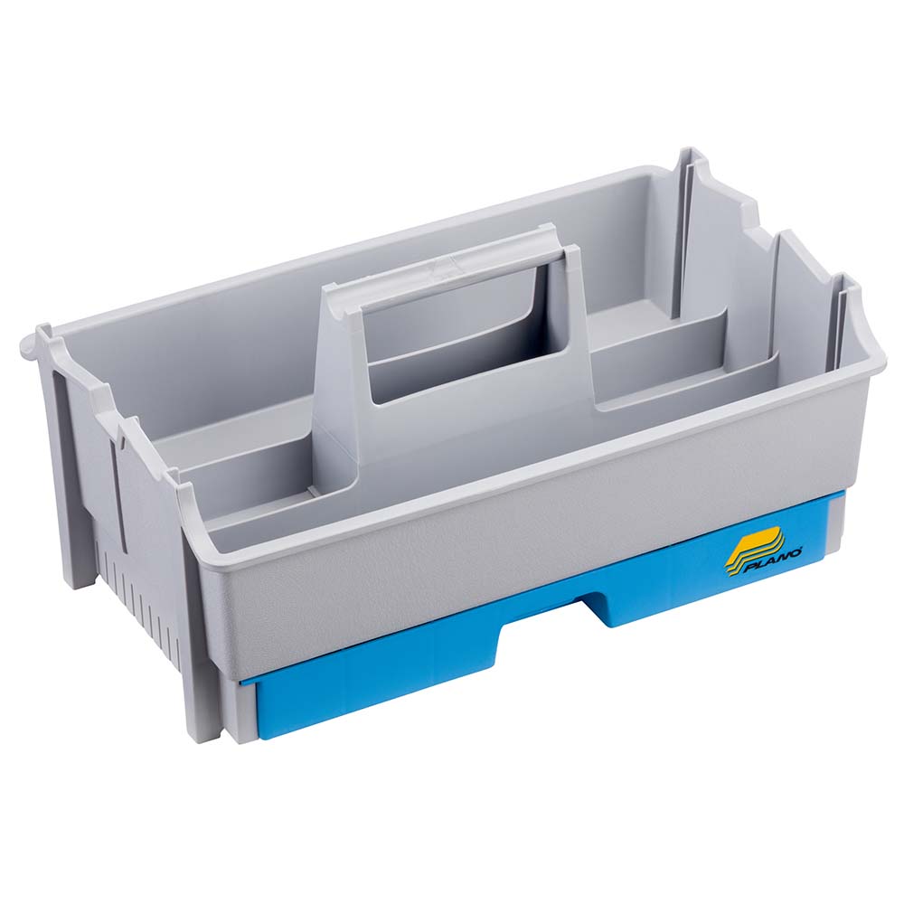 Plano PLAM3110B Marine Tote in gray and blue with carry handle and pullout drawer
