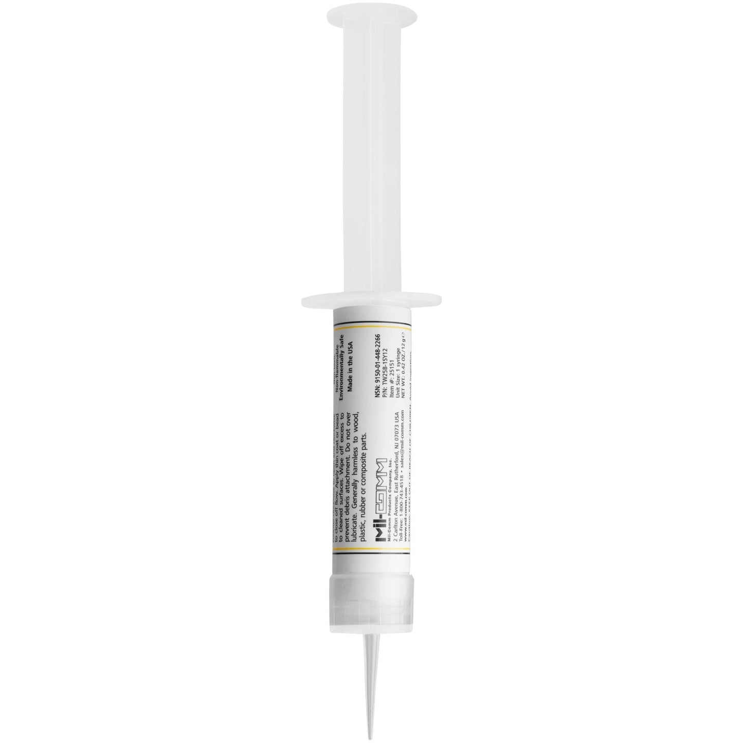 Mil-Comm TW25B Premium Firearm & Gun Grease 0.5-Ounce Reclosable Syringe, Synthe