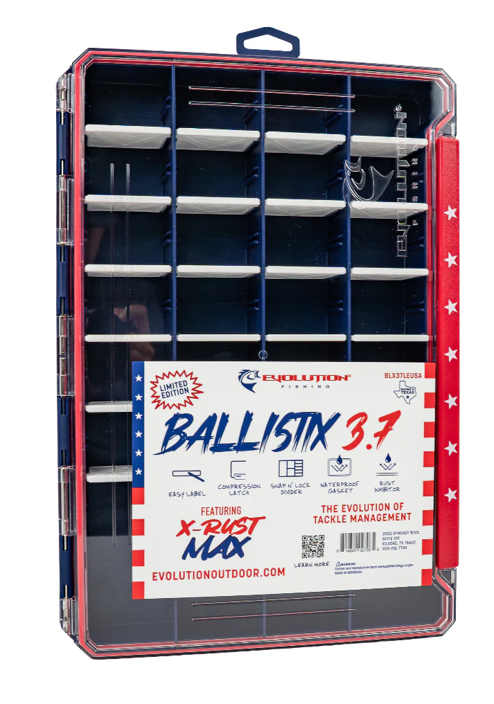 Evolution Fishing BallistiX 3.7 Limited Edition USA Tackle Tray 3700 Size