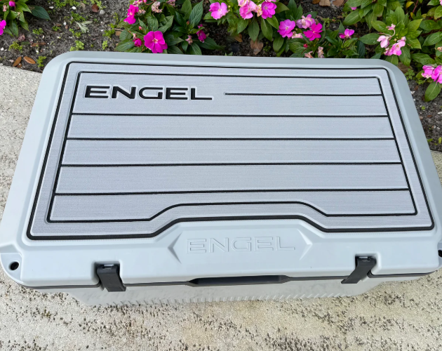 Engel SeaDek® Grey Teak Pattern Non-Slip Marine Cooler Topper (Multiple Sizes)