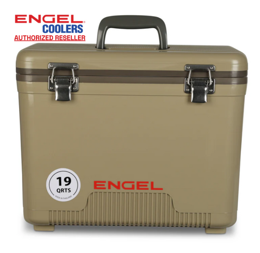 Engel 19qt Leak-Proof, Air Tight, Hard Sided Cooler / Lunchbox Tan