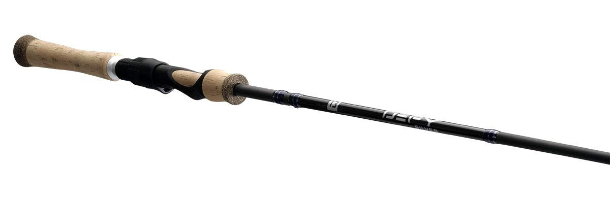 13 FISHING - Defy Silver - 5'0" UL Spinning Rod - DEFSS5UL, Black