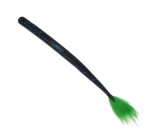 Rabid Baits Shaker Worm, Straight Tail Worm Lunar Eclipse, 6" (6 Baits)