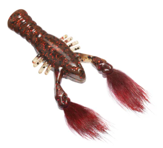 Rabid Baits Rabid Craw Soft Plastic Fur Claw Craw Bait 4 Pack 3.5" Bass Lure