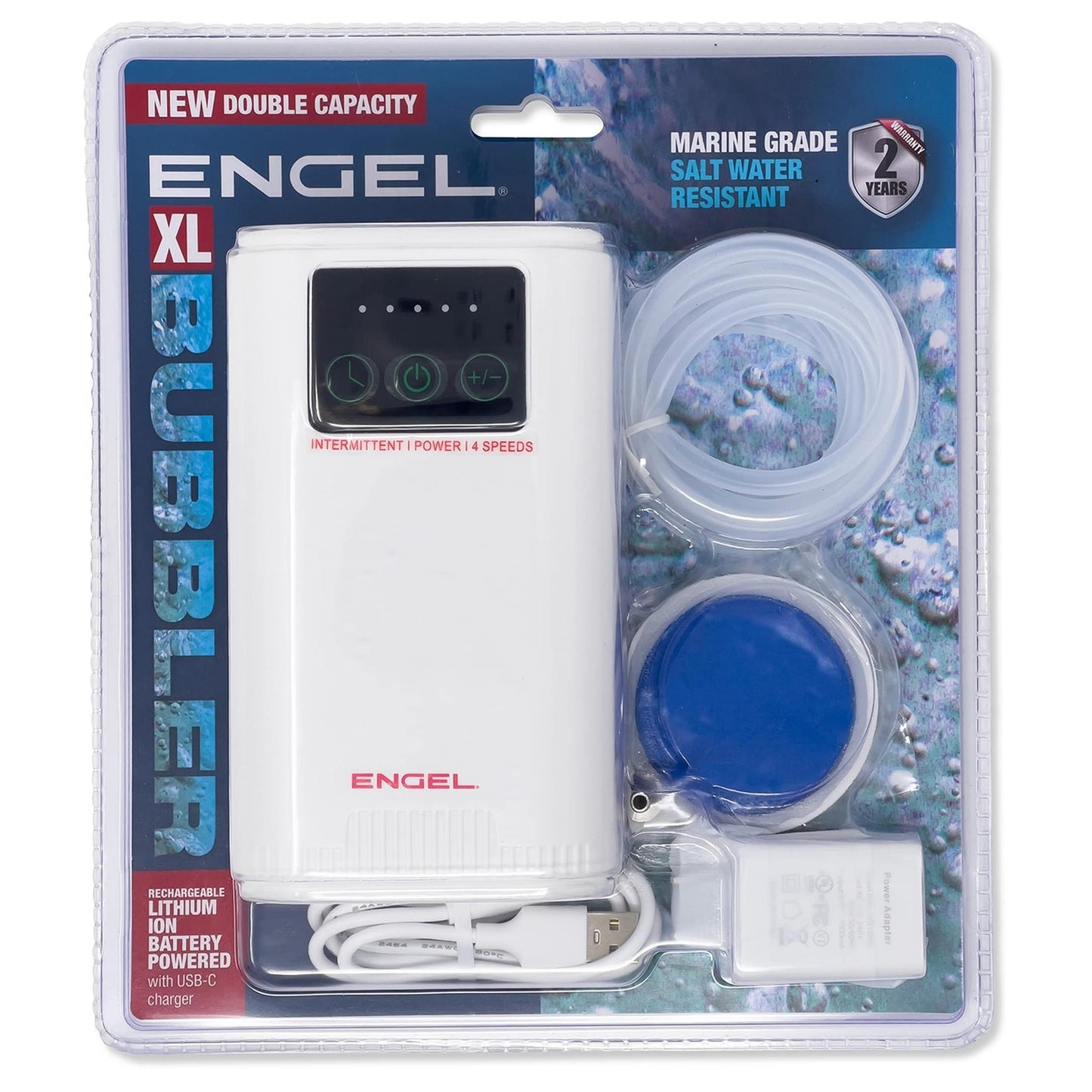 ENGEL XL Ultra Quiet Lithium-Ion USB Rechargeable Live Bait Aerator Pump