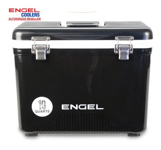 Engel 19qt Leak-Proof, Air Tight, Hard Sided Cooler / Lunchbox Black