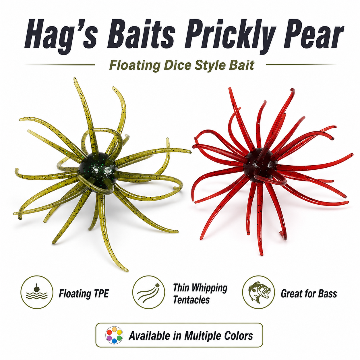 Hag’s Baits Prickly Pear Dice Style Bait 19mm