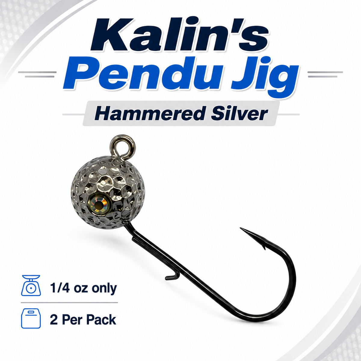 Kalin's Pendu Jig 2 Pack 1/8oz 1/4oz Fishing Jig Multiple Colors Walleye Bass