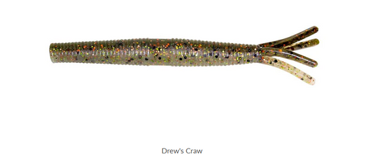 Zman Hula Stickz 4 inch Skirted Soft Stickbait (Drew's Craw)