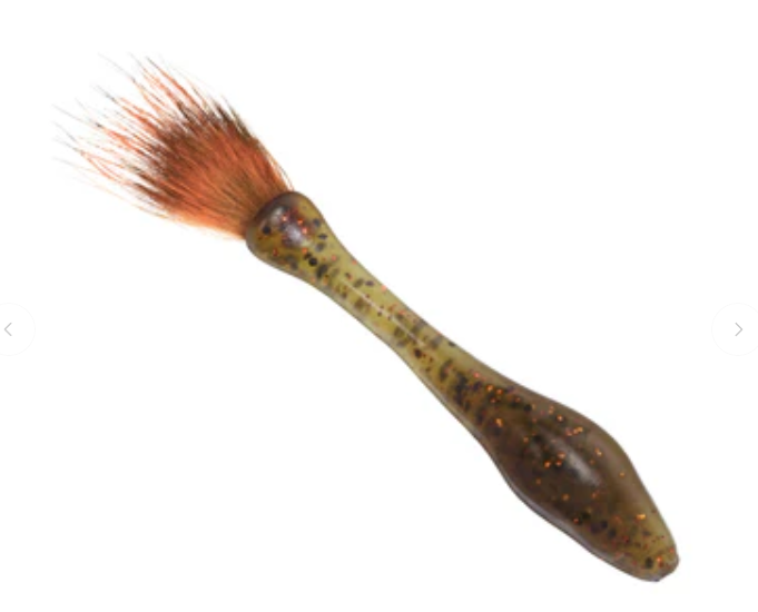 Rabid Baits Fox Shot Drop Shot Soft Plastic Bait 6 Pack with Fox Fur Tail
