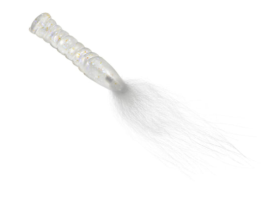 Rabid Baits Fox Tail Soft Plastic Bait, Ned Rig Ghost, 3" (6 Baits)
