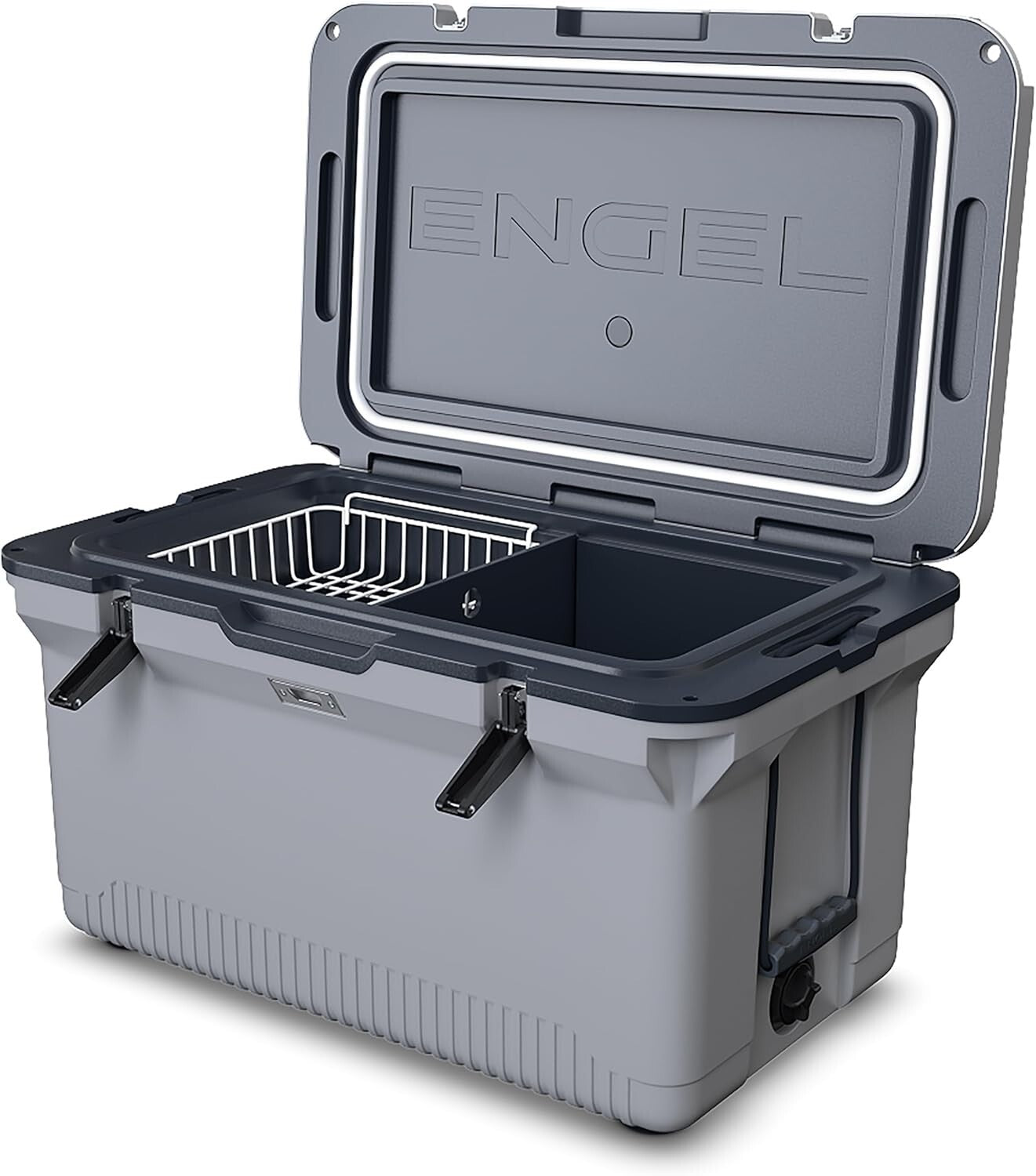 ENGEL 60 QT Ultra-Light Injection Molded Cooler - Haze Gray