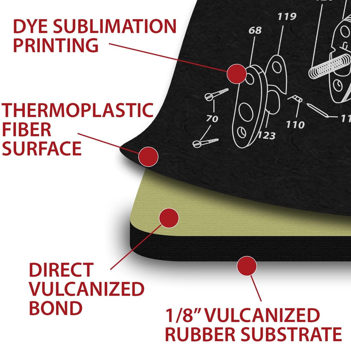 TekMat Springfield Armory XDm Gun Cleaning Mat, Black