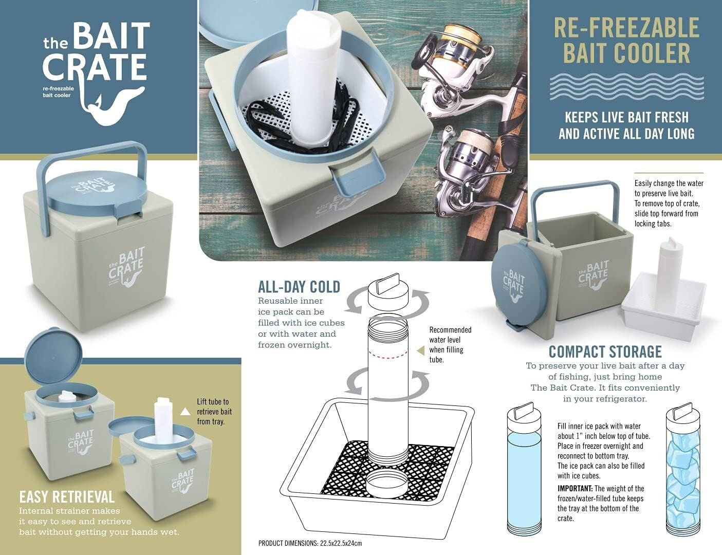 The Bait Crate Bait Cooler