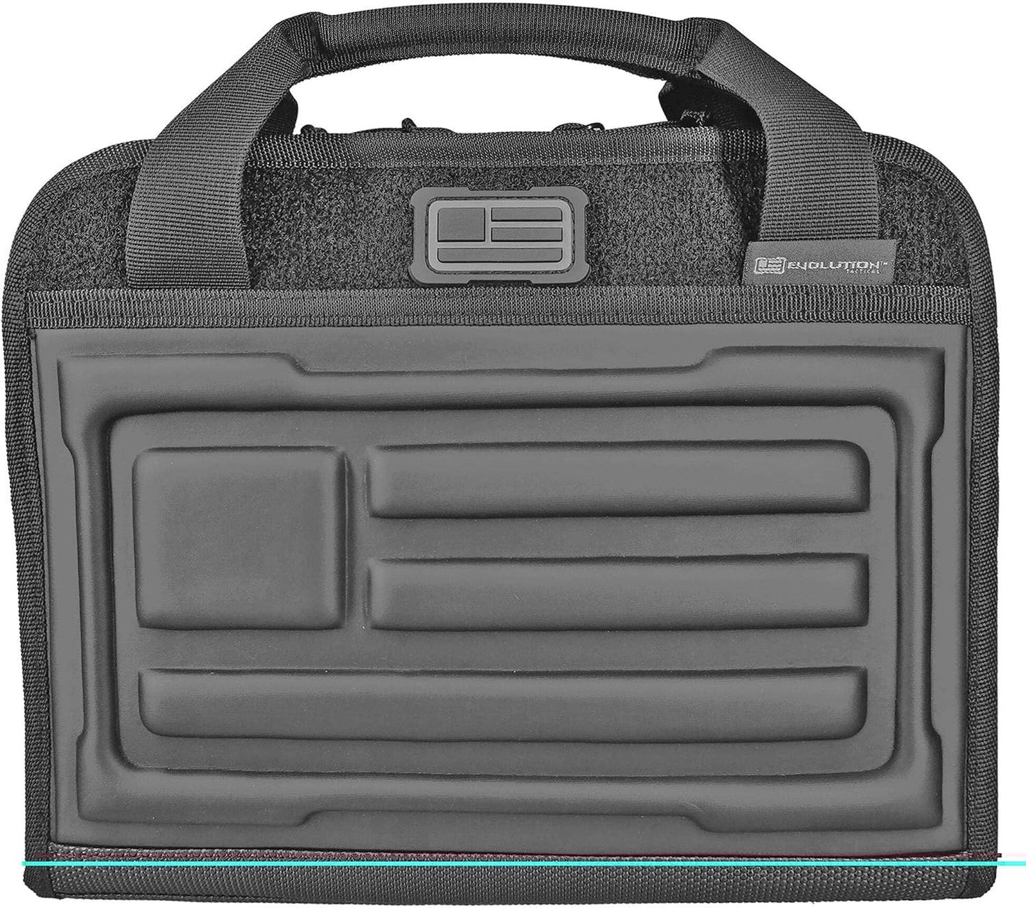 Evolution Tactical EVA Pistol Case 12x9in Padded Soft Fleece Gun Case