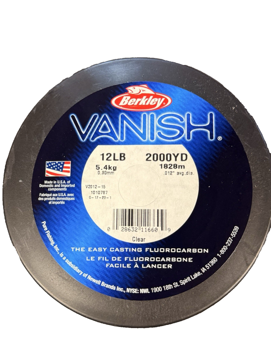 Berkley Vanish 12lb 2000 Yards Clear