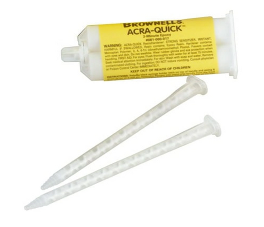 Brownells Acra-Quick With 2 Mixing Tips, 50ml