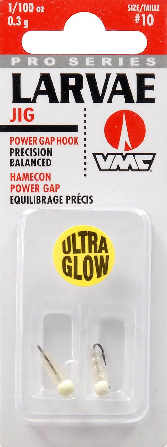 VMC Larvae Jig 1/100 oz Glow