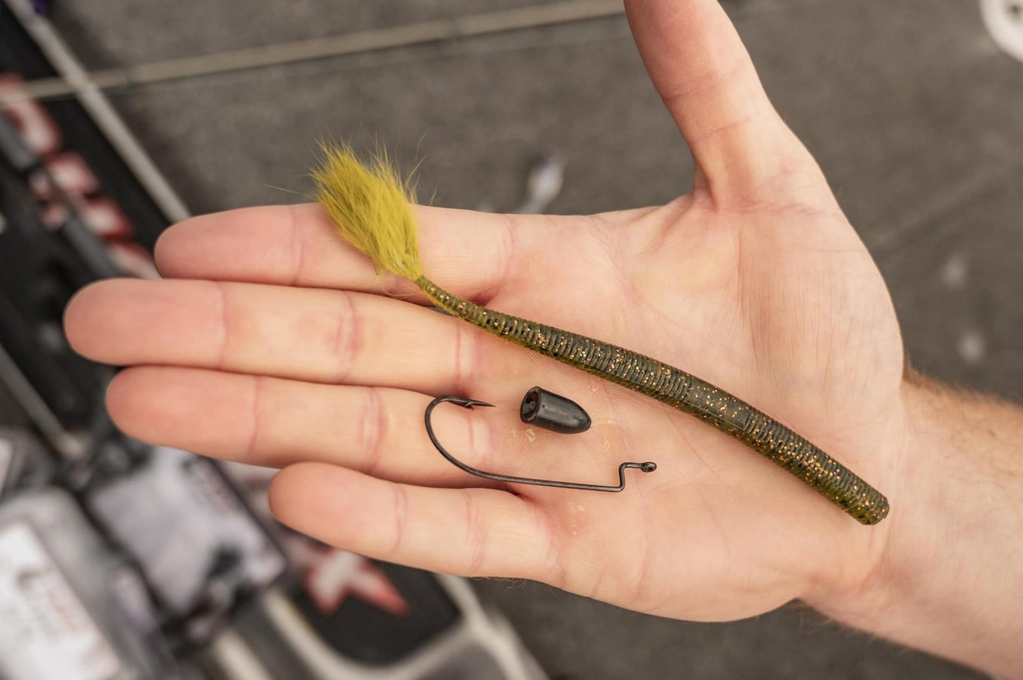 Rabid Baits Shaker Worm Straight Tail Worm, 6", Midnight Magic, (6 Baits)