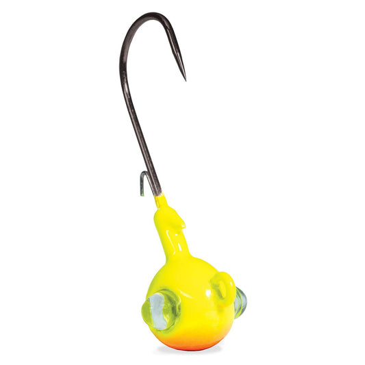Kalin GE18-CH/O Rattlin Google Eye Jig Chartreuse/Orange 1/8oz 3 pack