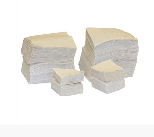 Brownells Mil-Spec Square Cotton Cleaning Patches 1000 Pack, Chose your Size