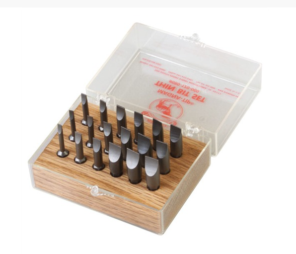 Brownells MAGNA-TIP~ Thin-Bit Set - 18 narrow bits