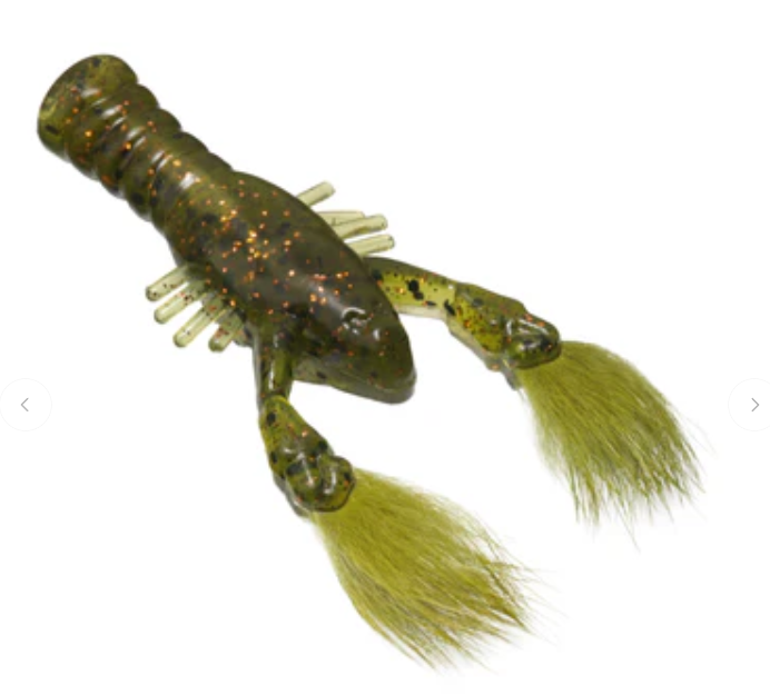 Rabid Baits Rabid Craw Soft Plastic Fur Claw Craw Bait 4 Pack 3.5" Bass Lure
