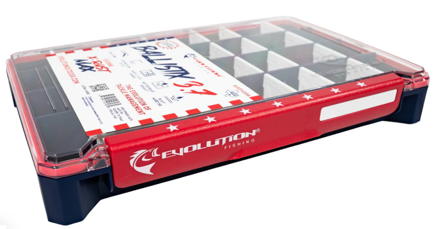 Evolution Fishing BallistiX 3.7 Limited Edition USA Tackle Tray 3700 Size