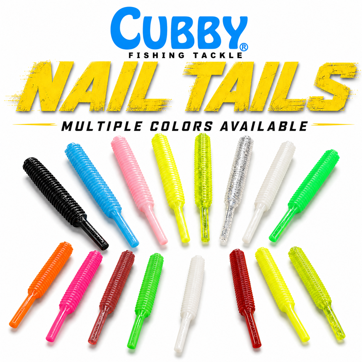 Cubby Lures Nail Tails – 1-3/4" Soft Plastic Panfish Baits