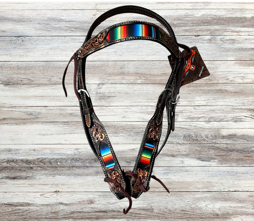 Circle Y Serape Tack Set (1 Headstall & Breast Collar)